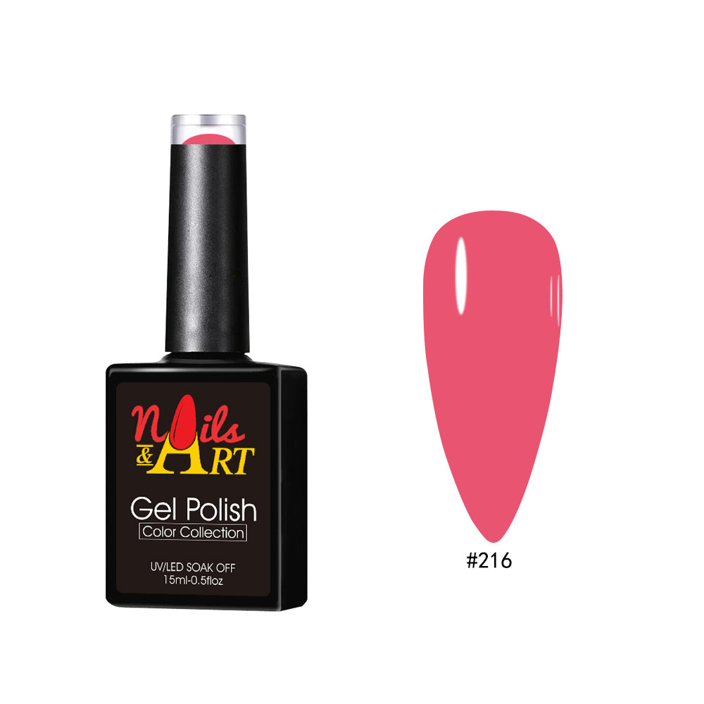 Nails & Art - Gel Polish - 216 Hot Summer - CM Nails & Beauty Supply