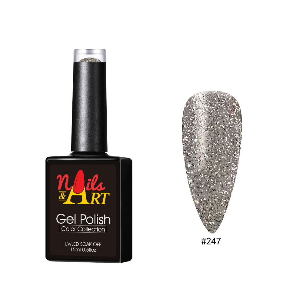Nails & Art - Gel Polish - 247 Silver Bells - CM Nails & Beauty Supply