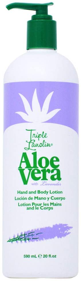 Triple Lanolin Aloe Vera Lotion, Lavender - 20 oz - CM Nails & Beauty Supply