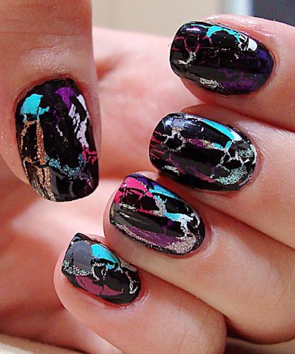 OPI Nail Lacquer - E53 Black Shatter | OPI® - CM Nails & Beauty Supply