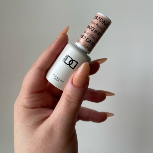 DND Glass Peach #887 - Gel & Lacquer Duo - CM Nails & Beauty Supply