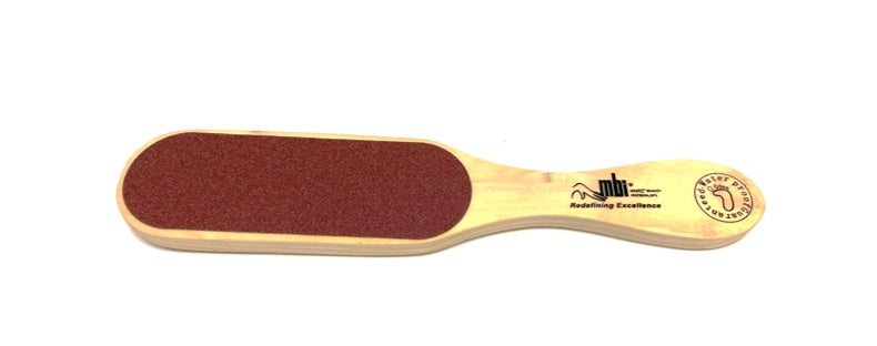 MBI 233 Foot File Wooden Thick Handle Course/Medium 100% Waterproof - CM Nails & Beauty Supply