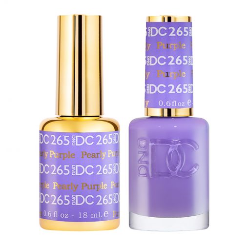 DC Pearly Purple #265 - Gel Polish & Lacquer Duo - CM Nails & Beauty Supply