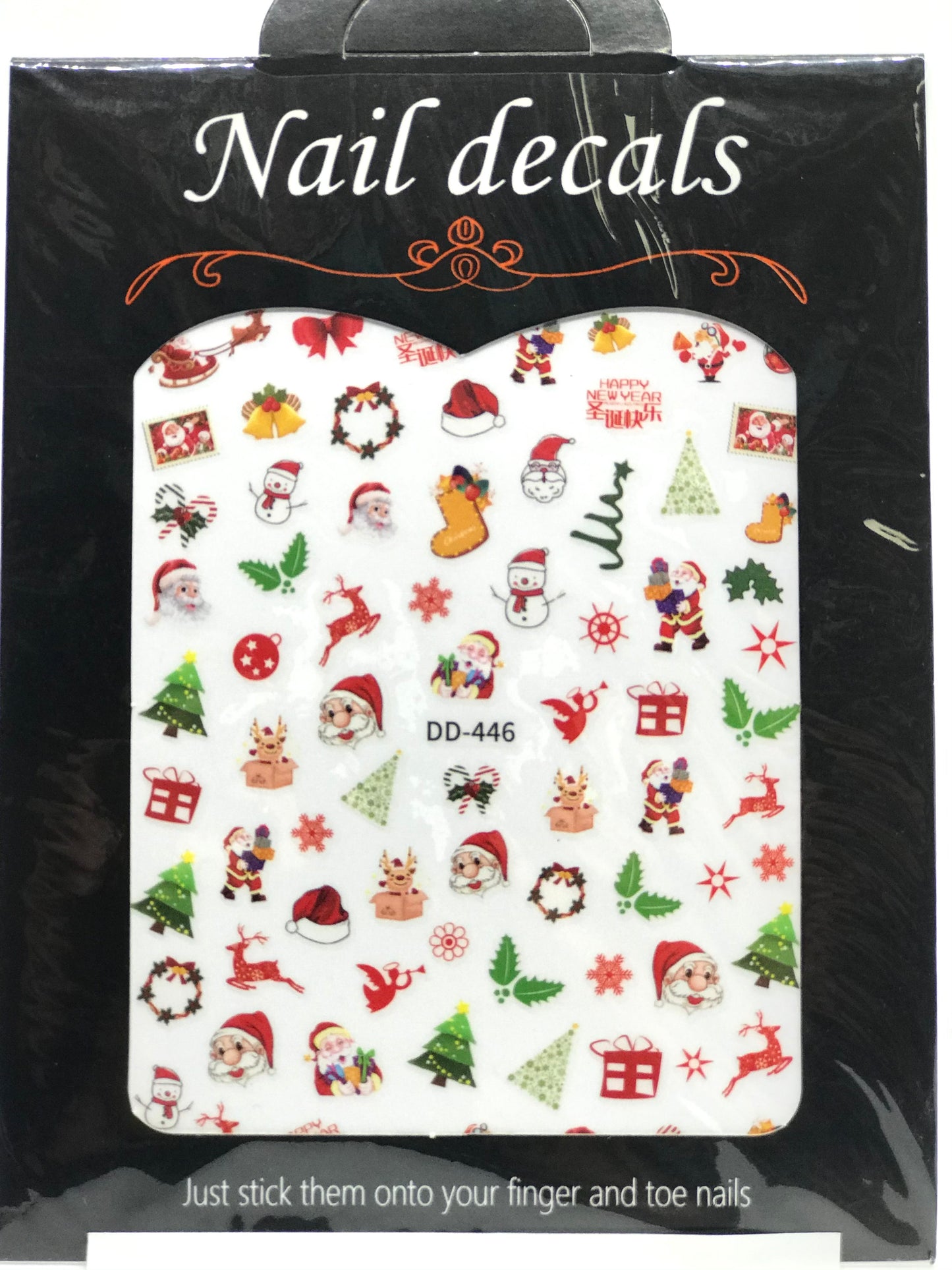 Christmas Nail Art Stickers (DD 446) - CM Nails & Beauty Supply