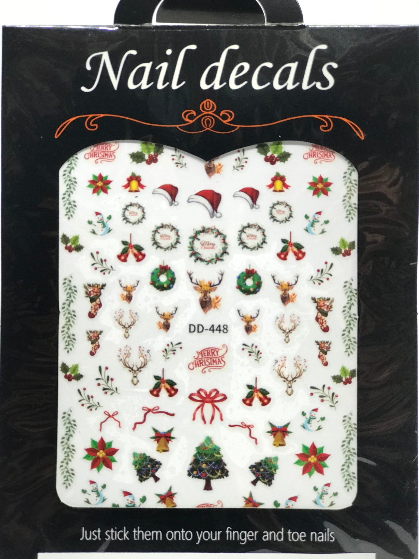 Christmas Nail Art Stickers (DD 448) - CM Nails & Beauty Supply
