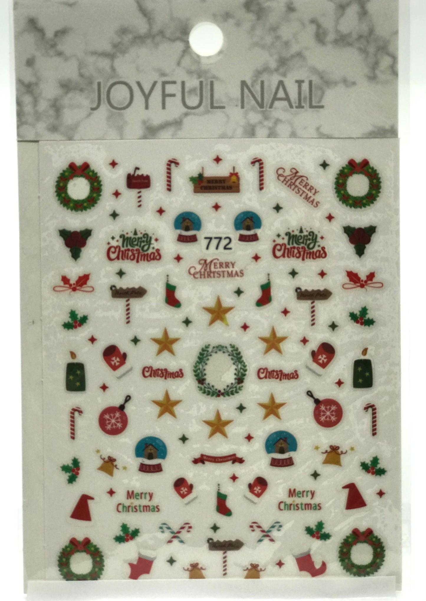 Christmas Nail Art Stickers (772) - CM Nails & Beauty Supply