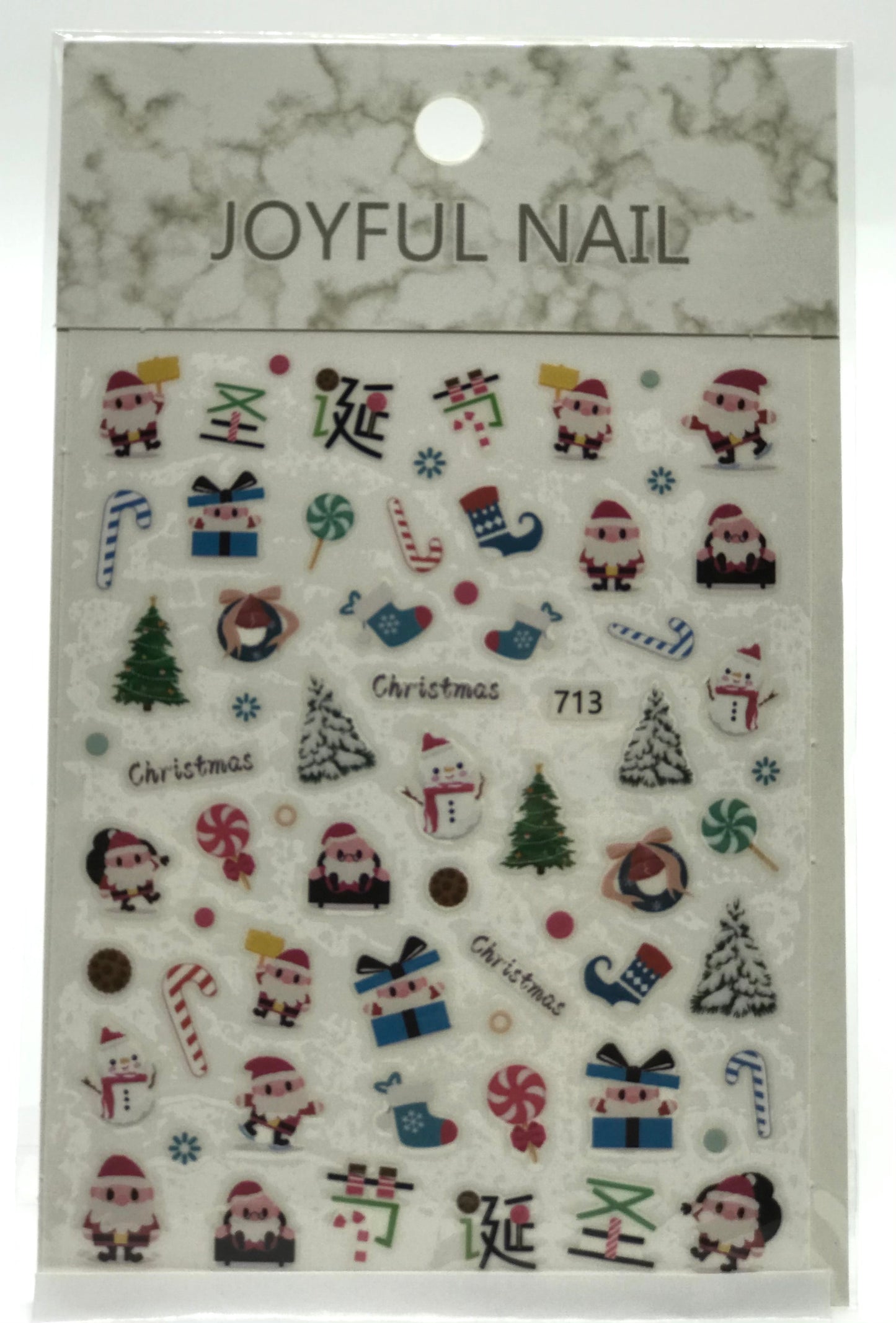 Christmas Nail Art Stickers (713) - CM Nails & Beauty Supply