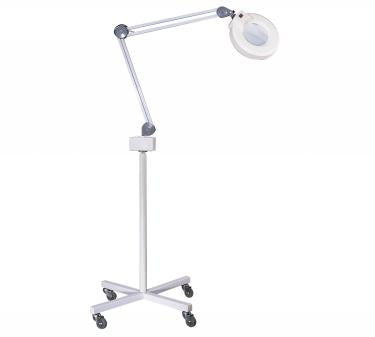 Magnifying LED Floor lamp with 4 Wheels Rolling Base for Estheticians - CM Nails & Beauty Supply