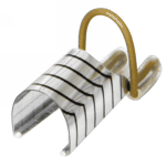 Reusable Aluminum Nail Form | Silver/Glitter Gold Design - CM Nails & Beauty Supply