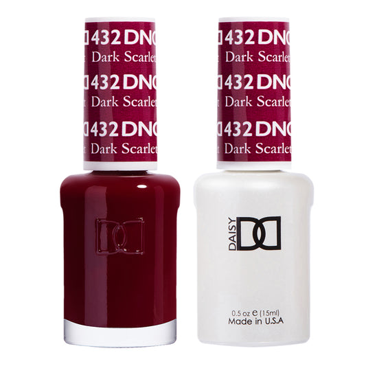 DND 432 Dark Scarlet oxblood red gel polish