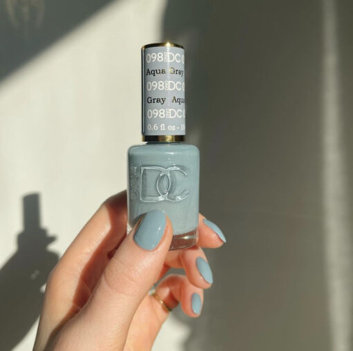 DC Aqua Gray #098 - Gel Polish & Lacquer Duo - CM Nails & Beauty Supply