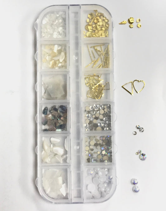 Nail Art Design | 275 SCR Sea Shell, Rock, Heart - CM Nails & Beauty Supply
