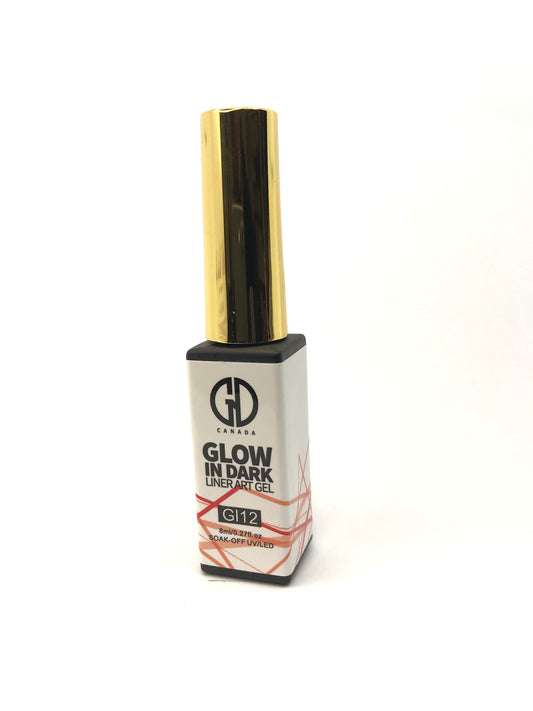 Nail Art Gel Liner | Glow in The Dark | GND Canada 12 | 0.27 Oz - CM Nails & Beauty Supply