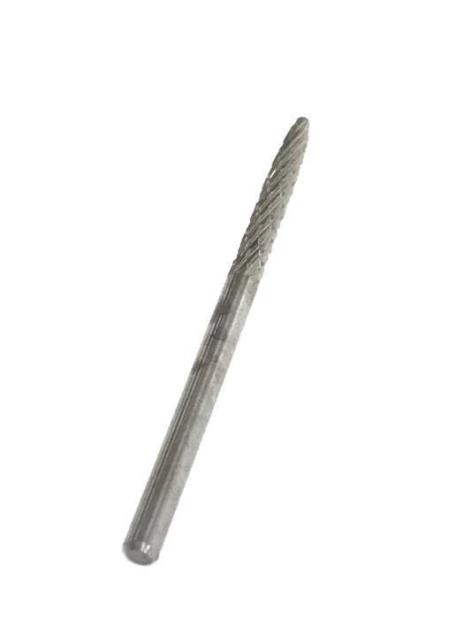 Under Nail Cleaner Silver Carbide Bit Fine Grit - 3/32" Shank Size - Nail Drill Bit for Dremel Machine - CM Nails & Beauty Supply