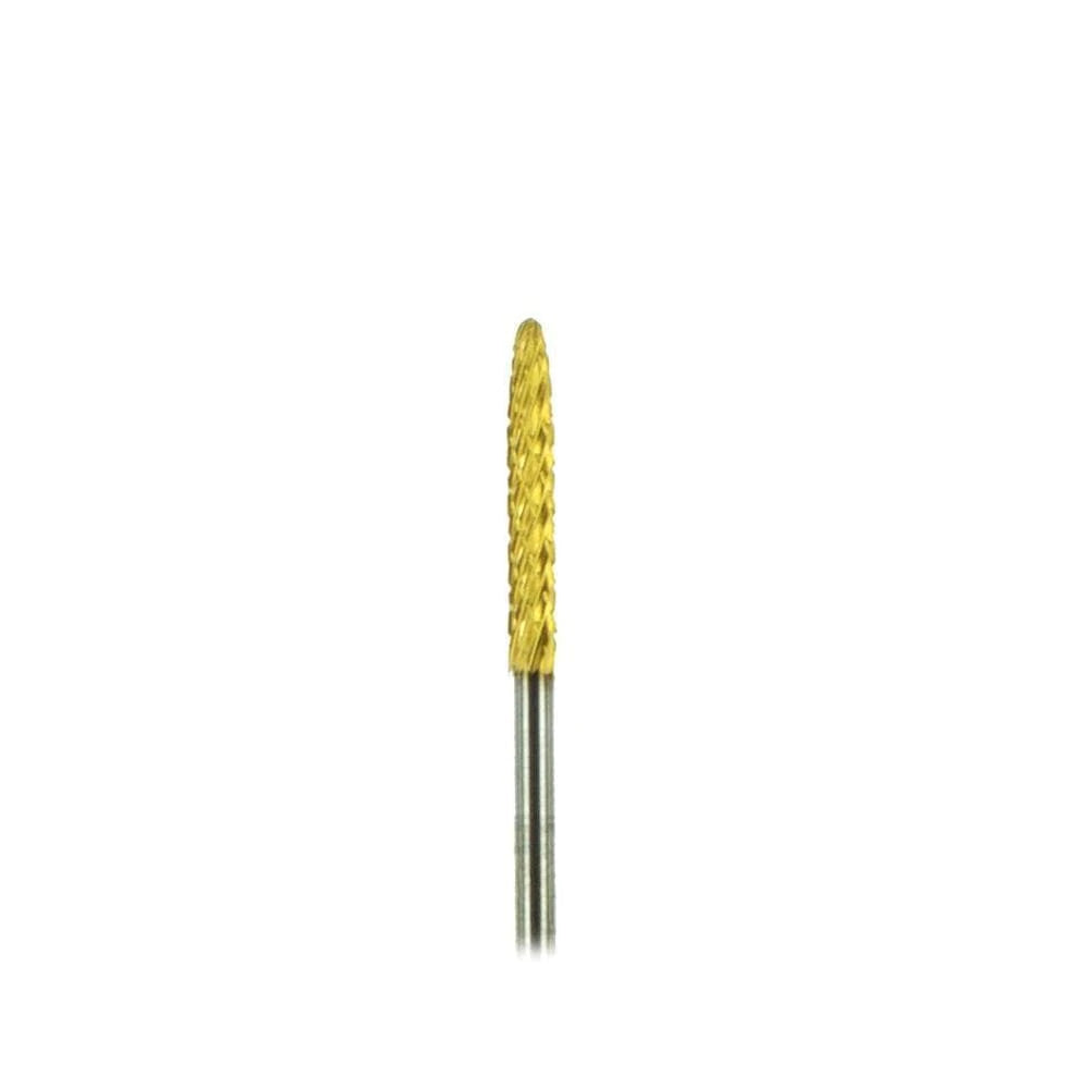 Gold Carbide 3/32 Tapered Cone Bit for under Nails - CM Nails & Beauty Supply