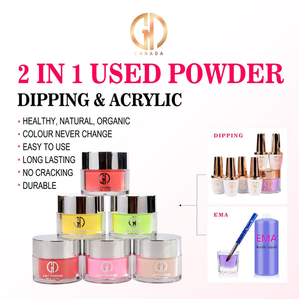 Acrylic Powder  2-in-1   | Natural Powder 2 Oz | GND Canada®