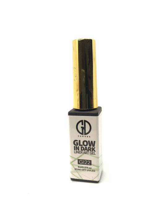 Nail Art Gel Liner | Glow in The Dark | GND Canada 22 | 0.27 Oz - CM Nails & Beauty Supply