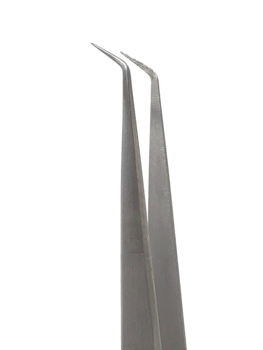 MBI 415-Eyelash Tweezer Angled Fine Point Size 5.5” - CM Nails & Beauty Supply