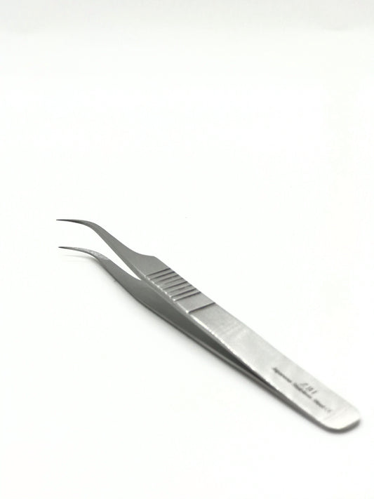 Ultra Sharp Point Curved | Tweezer | Best for Eyelash Extension.| ZBI | - CM Nails & Beauty Supply