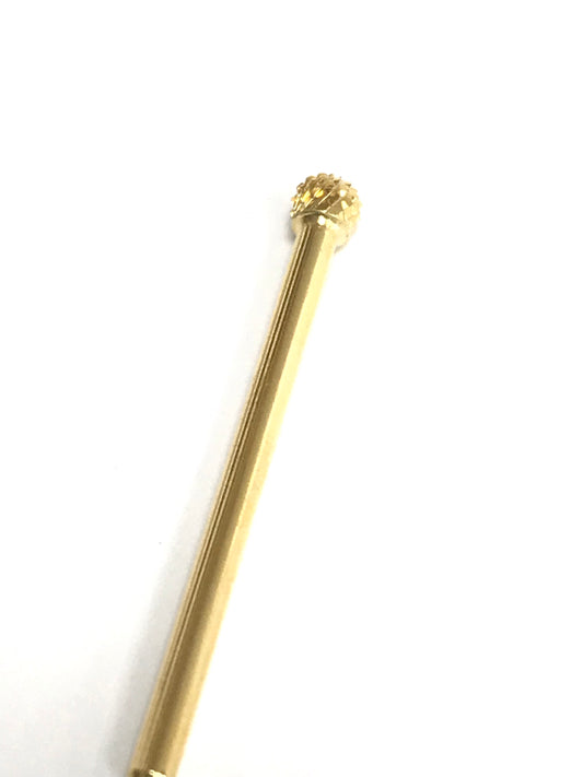 Cuticle Round Coarse 3/32 Gold - CM Nails & Beauty Supply