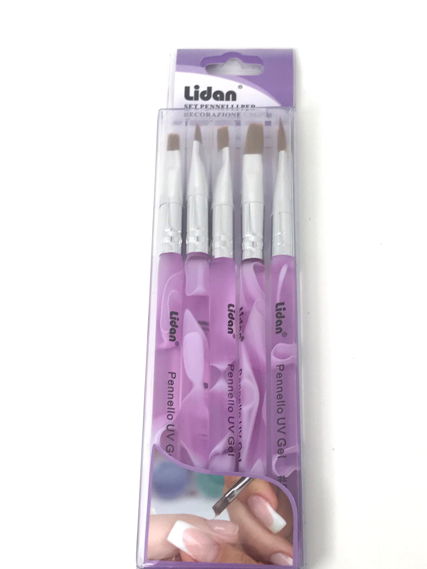 Gel Brushes (Set of 5) Sizes #1-5 - CM Nails & Beauty Supply