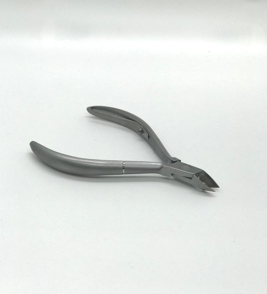 Cuticle Nipper Stainless Steel - Size 14, Silver Grip Handle - CM Nails & Beauty Supply