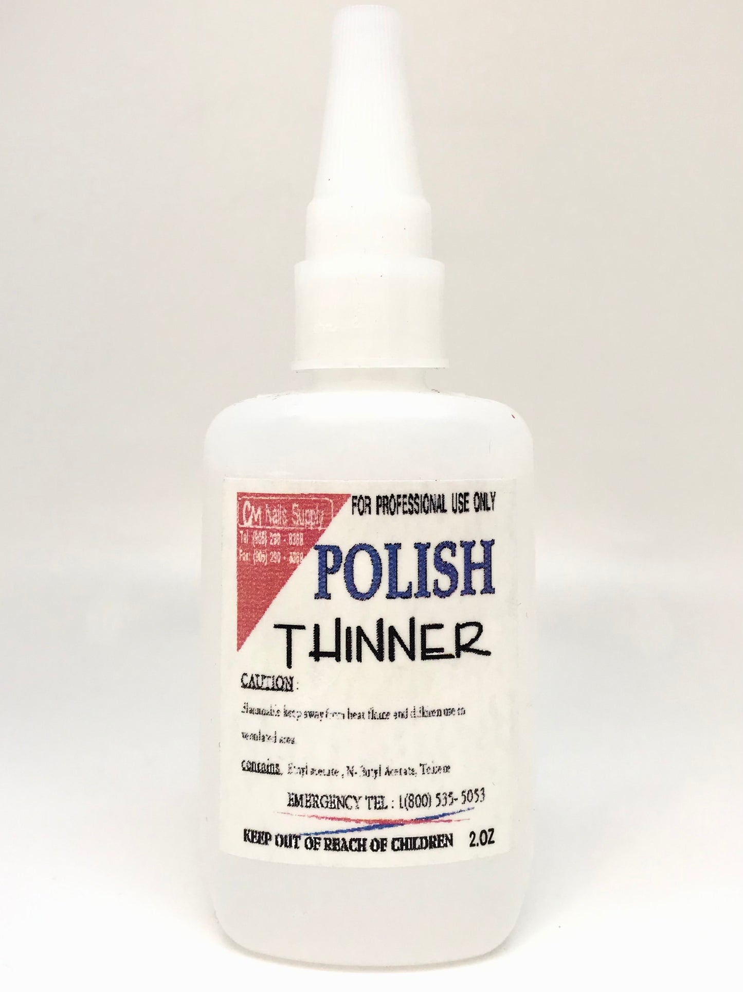 Thinner For Nail Lacquer | 2.Oz| - CM Nails & Beauty Supply