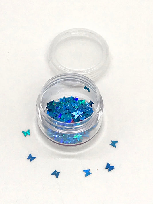 Nail Art Design - Party Gradient Butterfly Gems 3D Nails - CM Nails & Beauty Supply