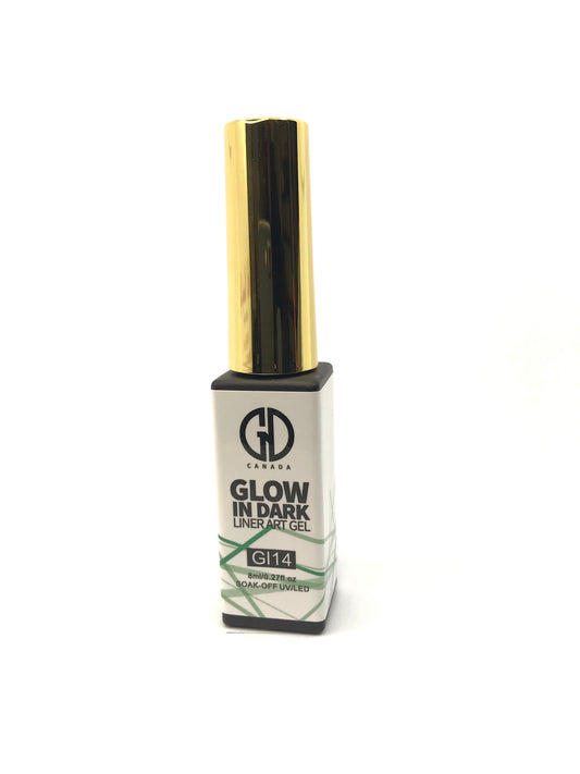 Nail Art Gel Liner | Glow in The Dark | GND Canada 14 | 0.27 Oz - CM Nails & Beauty Supply