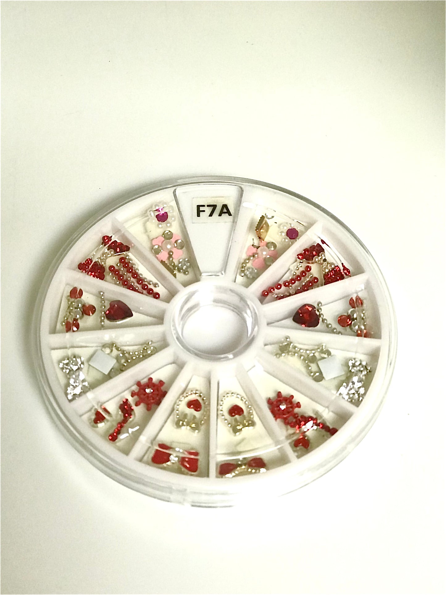 Mix Design 3D alloy diamond nail charm metal crystal rhinestone nail art | F 7A | - CM Nails & Beauty Supply