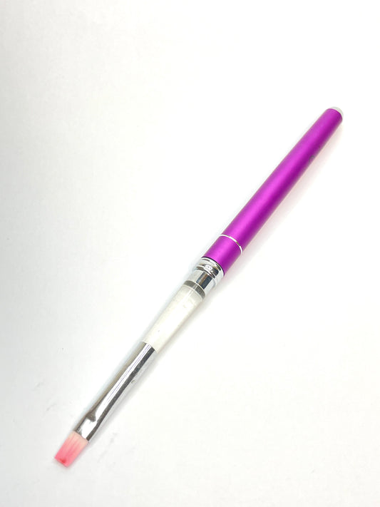 Purple UV Gel Nail Brush | Poly Extension Gel Brush with Cap - CM Nails & Beauty Supply