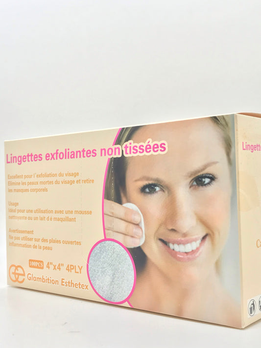 Exfoliating Wipe | Non Woven | 100 Pcs - CM Nails & Beauty Supply