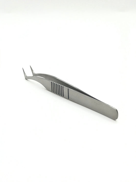 Angled Needle Nose Tweezers | Best for Eyelash Extension.| ZBI | - CM Nails & Beauty Supply