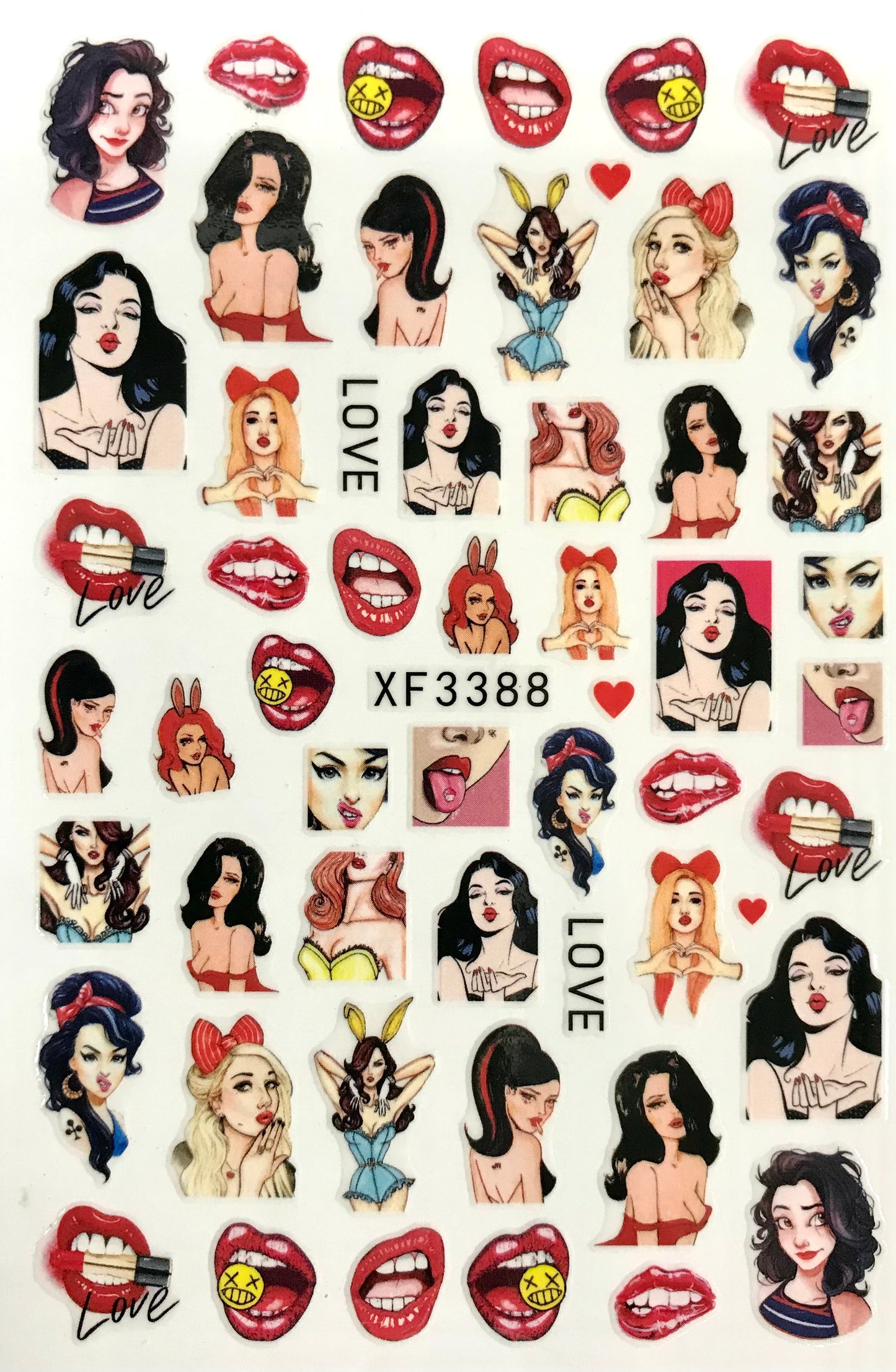 Nails sticker FX3388 - Love - CM Nails & Beauty Supply