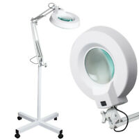 Magnifying LED Floor lamp with 4 Wheels Rolling Base for Estheticians - CM Nails & Beauty Supply