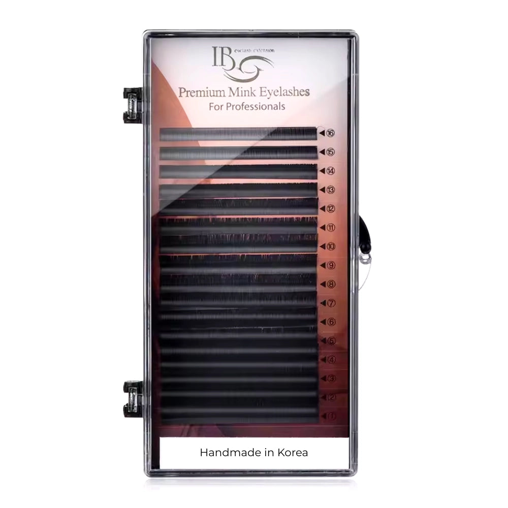 11mm C-Curl mink lashes 0.25mm thickness 16 rows tray for eyelash extensions