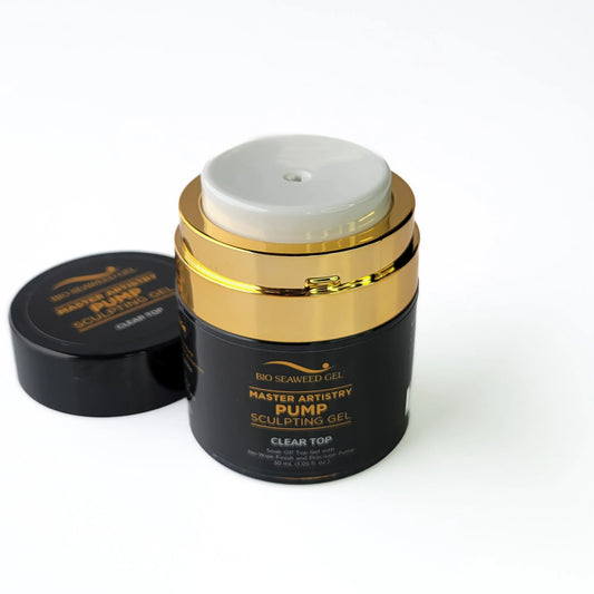 Bio Seaweed Master Artistry Pump Clear No-Wipe Top Sculpting Gel - CM Nails & Beauty Supply
