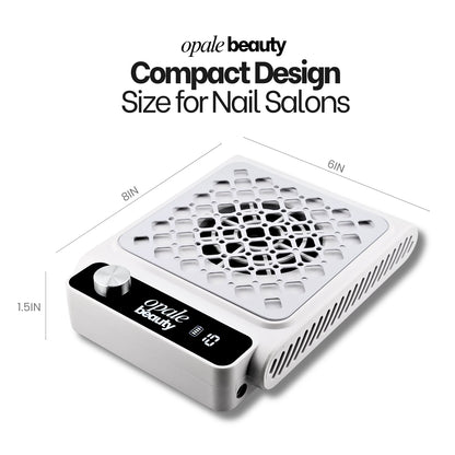 Opale Beauty Nail Dust Collector - Cordless Professional Desk Vacuum