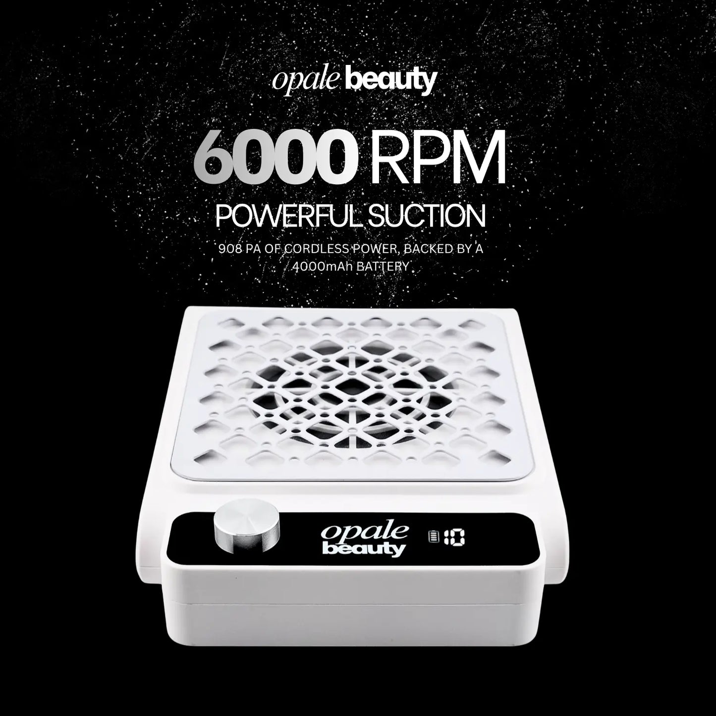 Opale Beauty Nail Dust Collector - Cordless Professional Desk Vacuum