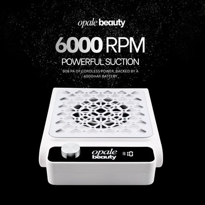 Opale Beauty Nail Dust Collector - Cordless Professional Desk Vacuum