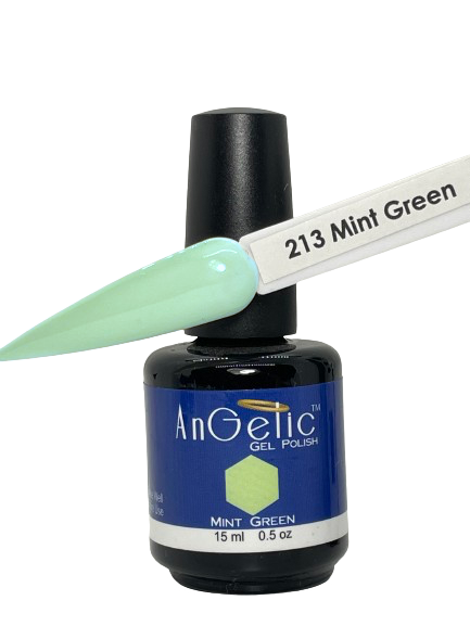 AnGelic Gel Polish 0.5 oz - 213 Mint Green - CM Nails & Beauty Supply