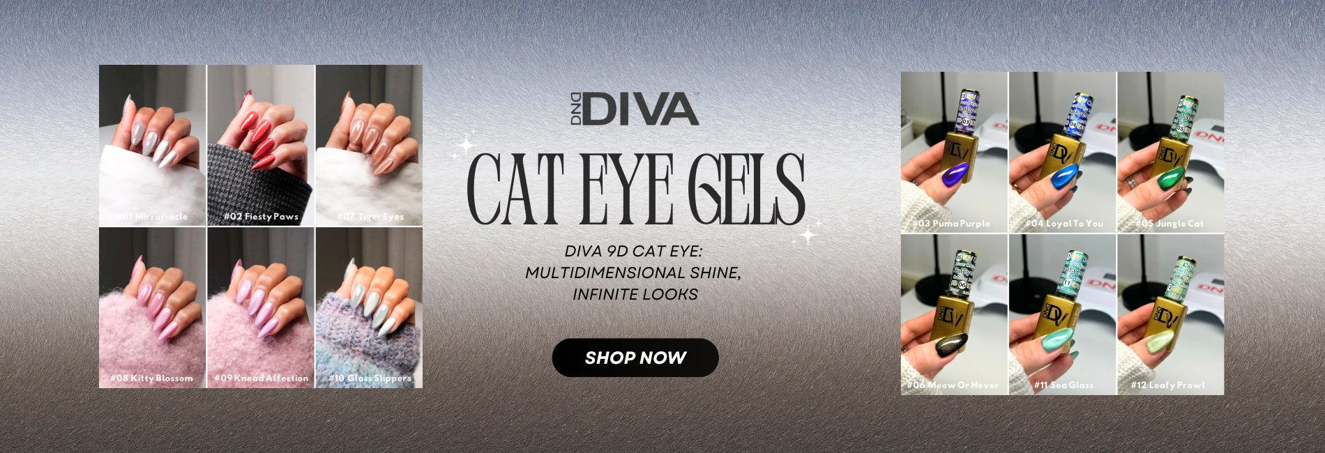 DND Diva Cat Eye Gel Polish TPO Free