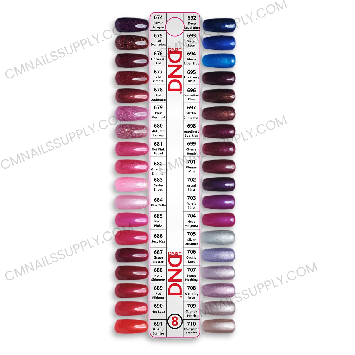 DND Gel Polish Set Collection #8 | 36 Gel & Lacquer Duo Shades (#674-710)