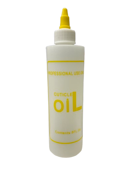 "Cuticle Oil" Labelled Bottle with Twist Cap - 8 oz |