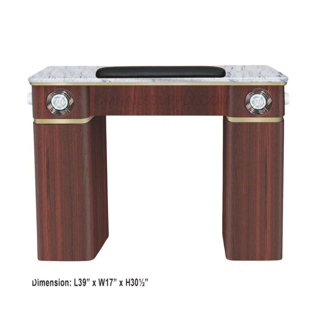 VERONA Single Nail Table Manicure Station with Air Vent System