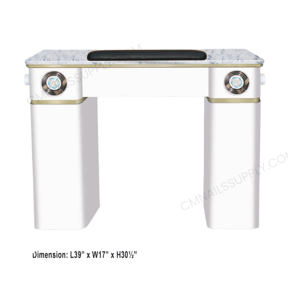 VERONA Single Nail Table Manicure Station with Air Vent System