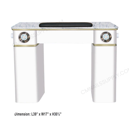VERONA Single Nail Table Manicure Station with Air Vent System