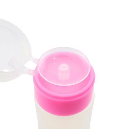 4 oz clear liquid pump bottle for nail salons and beauty professionals