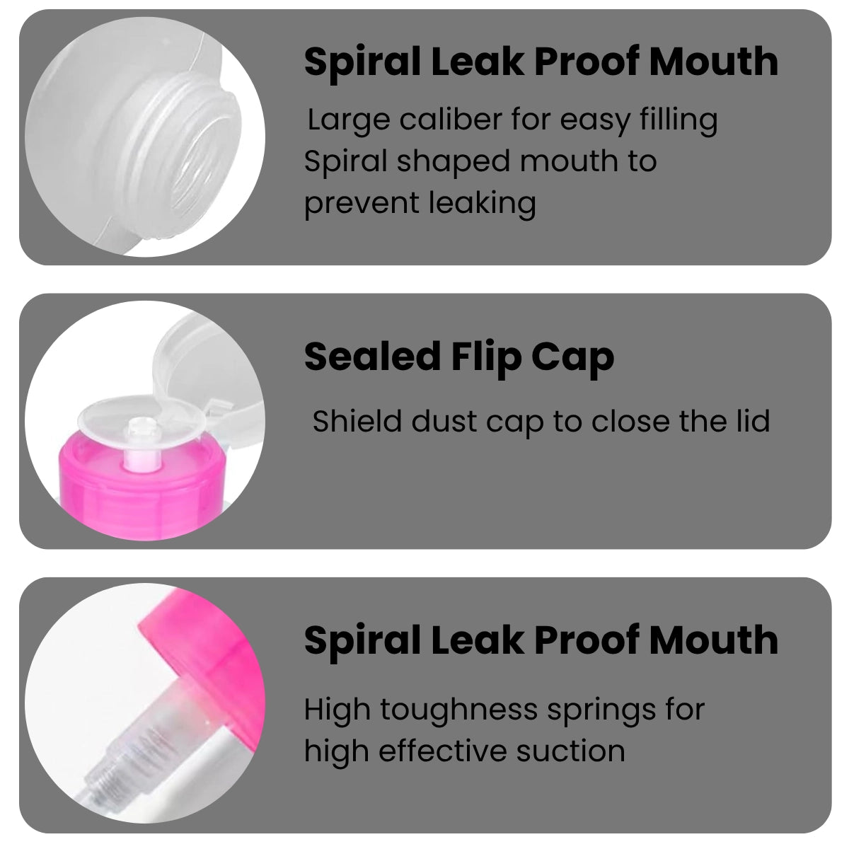 4 oz liquid pump bottle dispenser for beauty salons and workstations