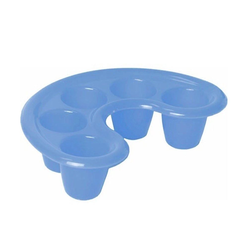 Professional 5 Finger Manicure Nail Soaker Bowl in white acetone proof material – buy online in Canada | CM Nails Supply